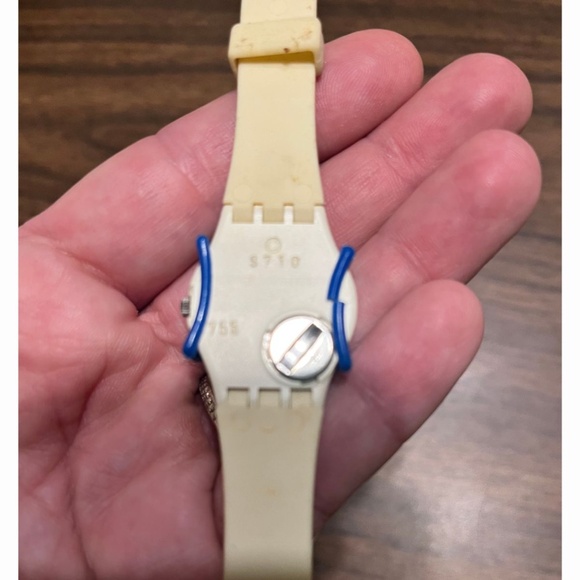1986 Swatch Watch Ladies Newport Design 25mm with Case and Swatch Guard main image 4